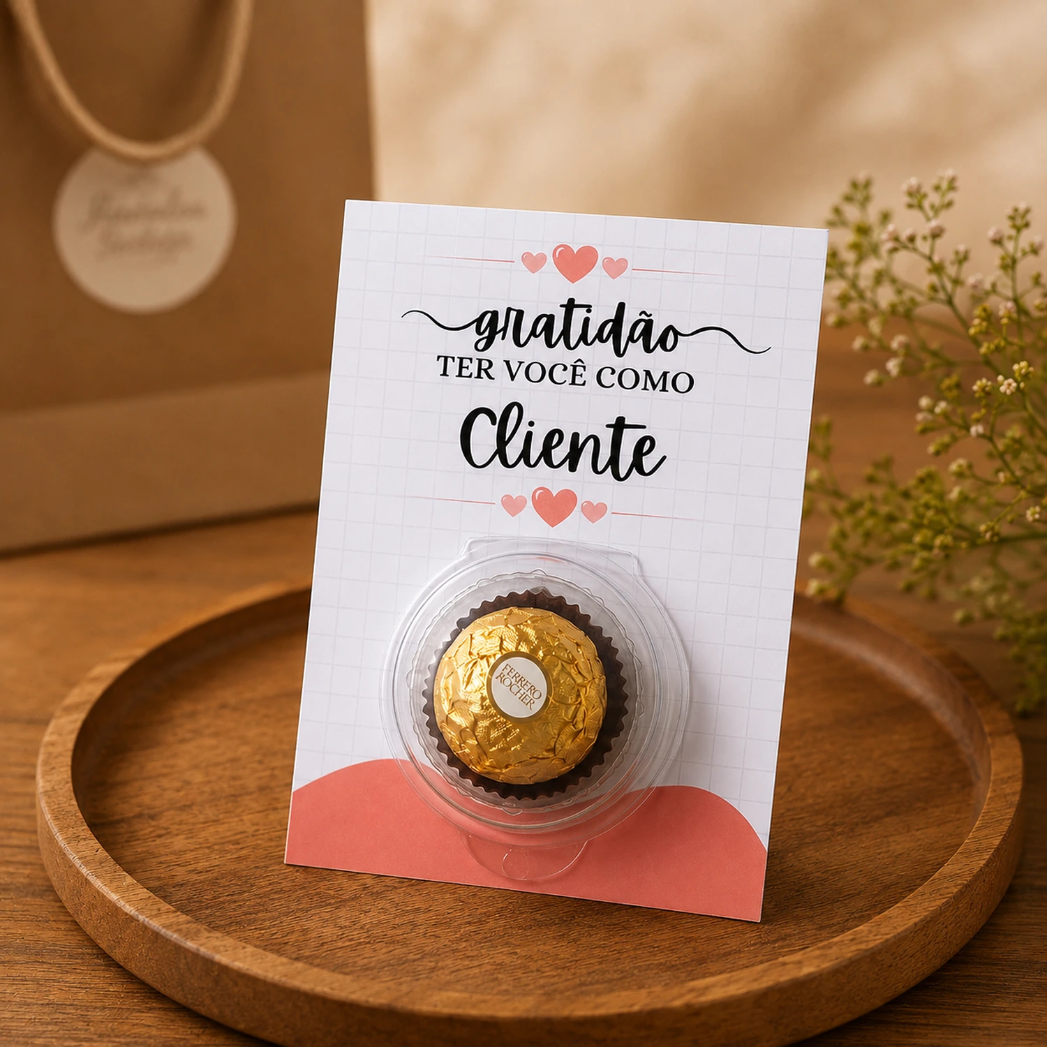 Cartão Blister Gratidão ao Cliente