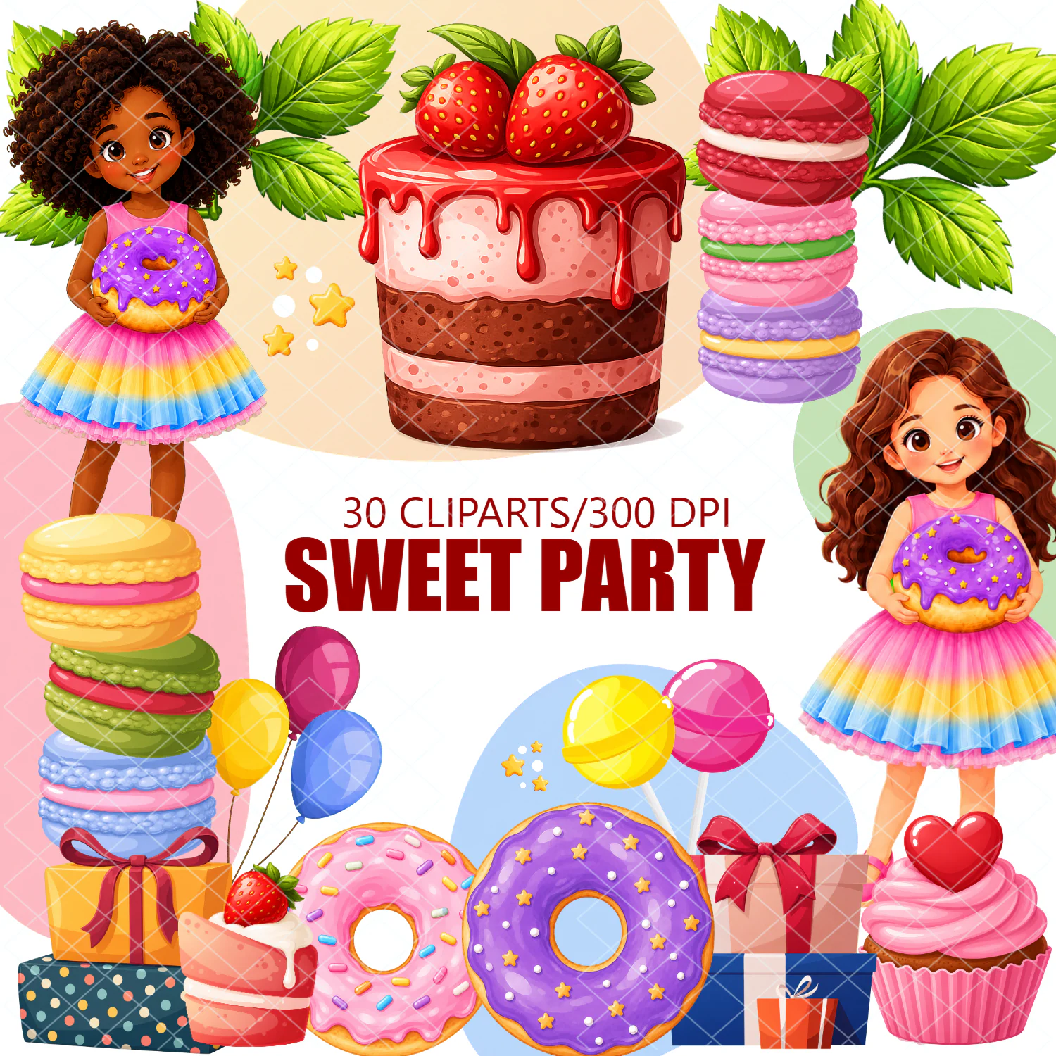 Kit Digital Doces – 30 Cliparts PNG